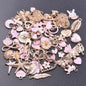 New Kawaii 10PCS/Lot Bulk Random Mix 4 Color Dripping Oil Alloy Pendant Enamel Charms For Jewelry Women DIY Handmade Accessories