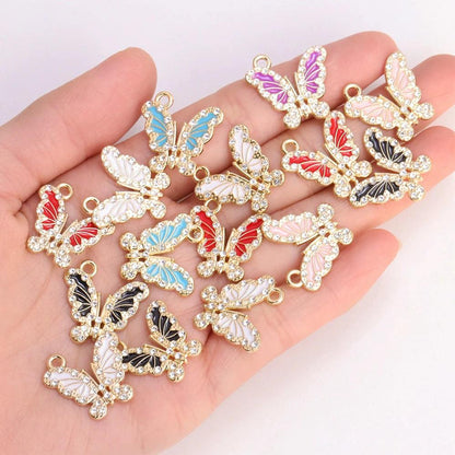 10Pcs Zircon Gold Colour Luxury Snake Necklaces for Women Vintage Punk Snake Pendant  Jewelry Making DIY Accessories Material