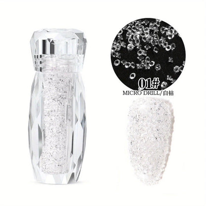 Fairy Micro Crystal Beads 3D Nail Art Accessories DIY Pixie Design Manicure Decoration