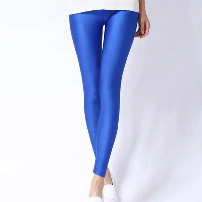 New Spring Autume Solid Candy Neon Leggings for Women High Stretched Female Sexy Legging Pants Girl Clothing Leggins