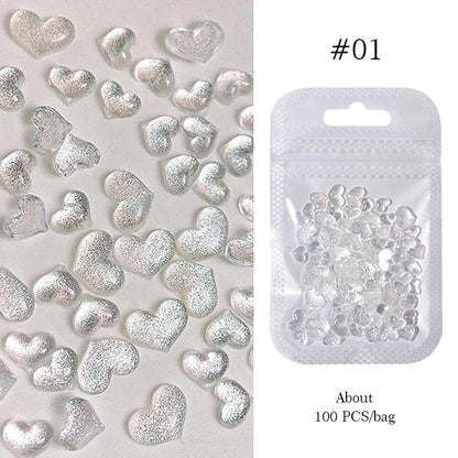 Aurora Irregular Crystal Rhinestones Nail Charm Mixed-Size Resin Flatback Jewelry Gems Stone Parts Manicure Nail Art Decorations