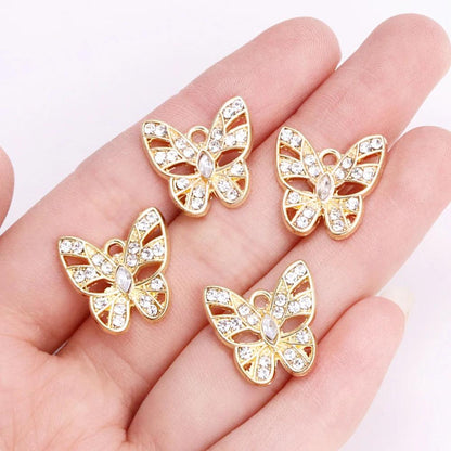 10Pcs Zircon Gold Colour Luxury Snake Necklaces for Women Vintage Punk Snake Pendant  Jewelry Making DIY Accessories Material