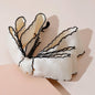 Lystrfac New Banana Clip Bow Hair Clips for Women Girls Back Head Double Layer Hairpin Horsetail clip Fashion Hair Accessories