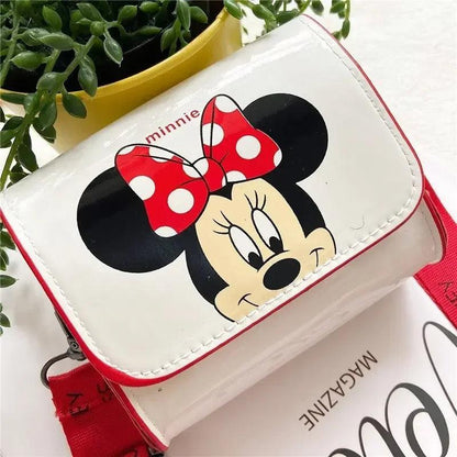 Disney Women's Bag Kids Bag Mickey Mouse Cartoon Pictures Shoulder Bags Cute Girl Messenger Bag Coin Purse Fashion Anime Gifts