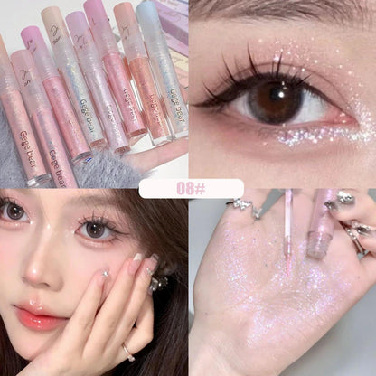 Gem Tear Liquid Eye Shadow Broken Diamond Sequins Eyeliner Pearlescent Fine Flash Silkworm Brightening Highlight Eyeshadow Stick