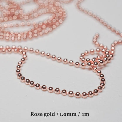 Nail Chain Rose Gold Silver Pixie Stone Beads Decorations Metal Steel Press on Nails Charms Art Jewelry Accessories Manicure