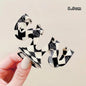 Vintage Women Girls Acrylic Checkered Hair Claw Shark Clip Geometric Grid Headband Hair Clips Hairpins Fashion Hair Accessories