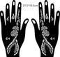 2024 New Professional Henna Stencil Temporary Hand Tattoo Body Art Sticker Template Wedding Tool Flower Tattoo Stencil