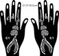 2024 New Professional Henna Stencil Temporary Hand Tattoo Body Art Sticker Template Wedding Tool Flower Tattoo Stencil