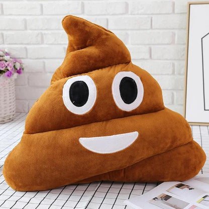 1PC Creative Super Poop Stuffed Plush Toy Funny Cute Face Expression Poop Doll for Children Kids Birthday Christmas Gifts Toy