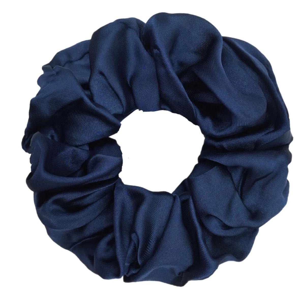 5/1pc Accessoires Women Girls Silky Satin Hair Scrunchies Solid Stretch Elastic Simple Elegant Rubber Band Ponytail Tie low cost