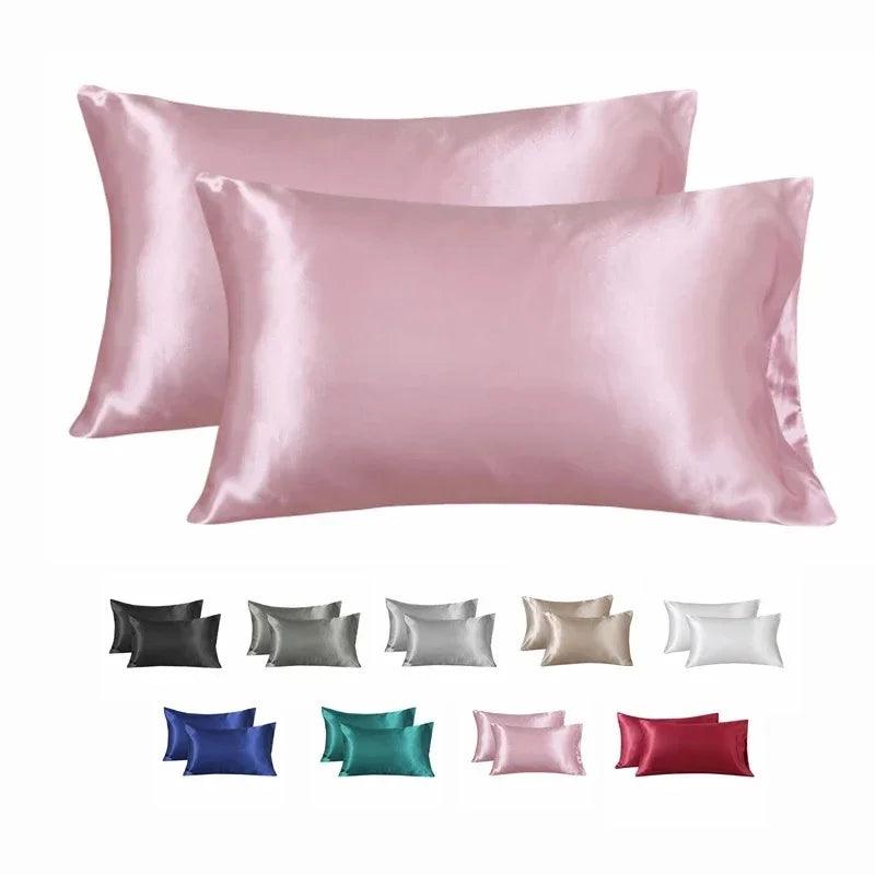 100% Silk Pillowcase Pillow Cover Silky Satin Hair Beauty Pillowcase Comfortable Pillow Case Home Decor Pillow Covers.