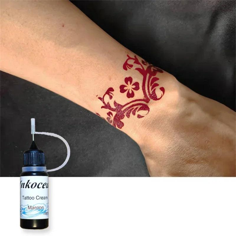 Natural Indian Henna Brown Color Tattoo Paste Cone Temporary Drawing Tattoo Stencil Women Makeup Body Art Cream