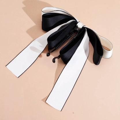 Lystrfac New Bow Hairgrps Hair Claw Bow Hair Clips for Women Girls Back Head Hairpin Horsetail clip Fashion Hair Accessories