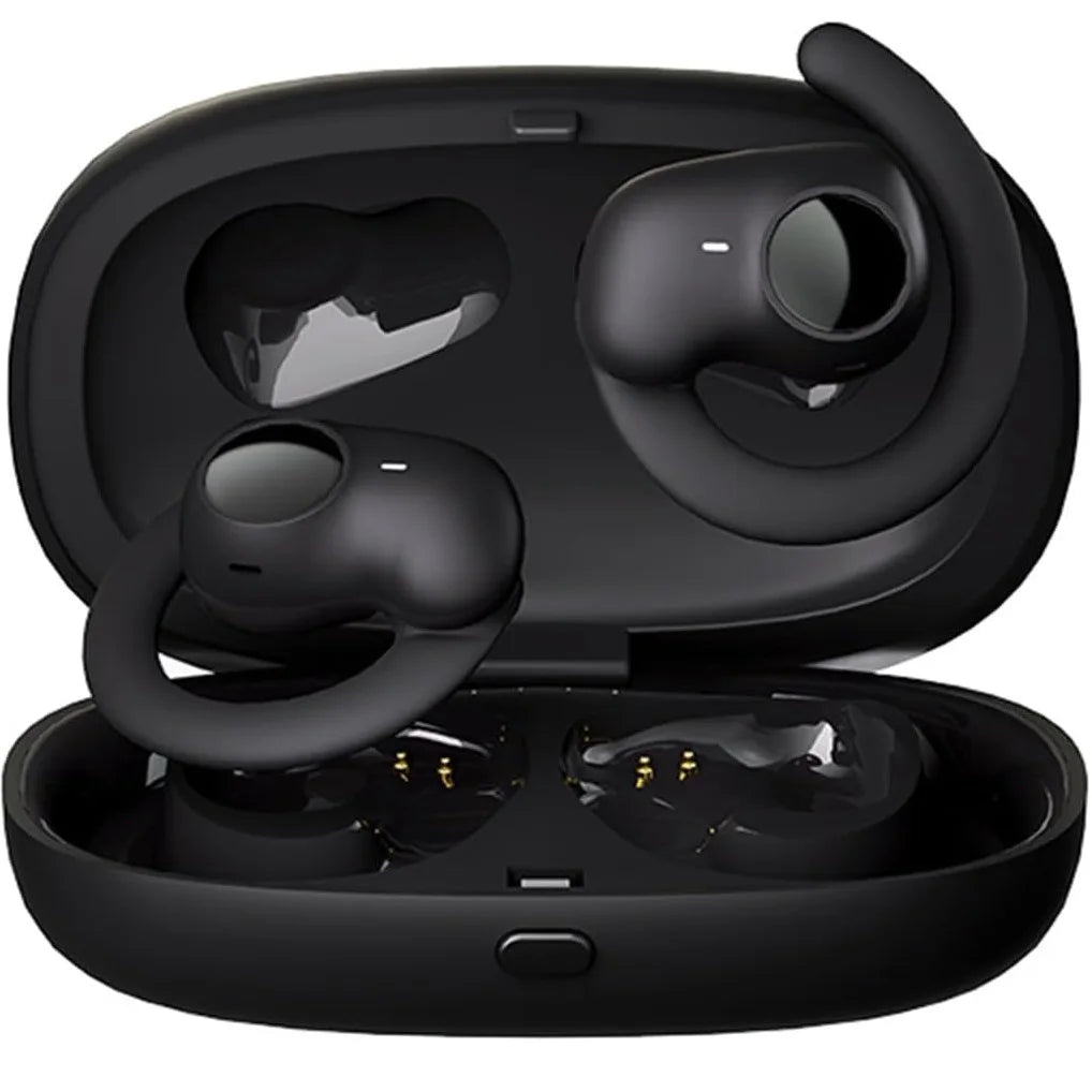 Open Ear Headphones Bluetooth 5.3 Wireless Earphones True Open Ear Earbuds with Rotatable Earhooks 60Hrs Playtime Deep Bass OWS