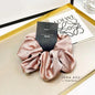 2023 Women Fashion Silk Scrunchie With Rhinestones Elastic Satin Hair Band Girls Big Hair Tie Balck Crunchy For Hair Accessories