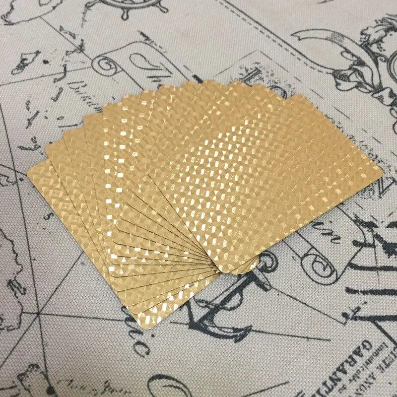 24K Gold Foil Playing Cards Deck - Perfect For Poker, Practical Jokes & Party Gifts Christmas Halloween Thanksgiving Gift - HighGloss Shop