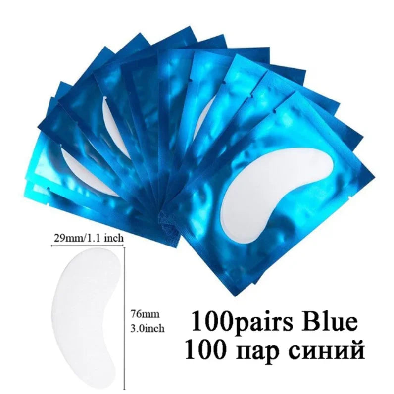 100pairs eye patches eyelash extension under eyelashes fake lashes stickers lash extension supplies patches for building eyelid