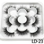 5 Pairs 25mm 3D Mink Eyelashes Bulk Russian roll Fluffy Natural False Eyelash Dramatic Mink lashes Makeup tools Wholesale lashse