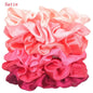 6pcs/lot Hair Scrunchies Bands Scrunchy Ties Ropes Ponytail Holder for Women or Girls Accessories Satin Headwear Solid Color Set