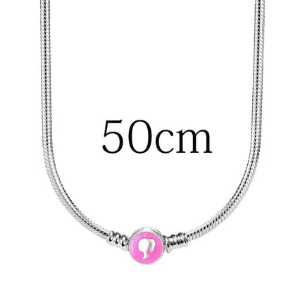 Hot sale % 100 925 sterling silver Barbie series pendant suitable for original 925 sterling silver women's bracelet DIY jewelry