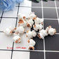 10pcs Cute Irregular Simulation Popcorn Resin Charms Cute Earring Charms Diy Crafts For Keychain Food Pendant Jewelry Make