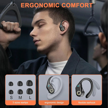 New Wireless TWS Bluetooth Earphone with LED Display Button Noise Canceling Earbuds Sports Music Game Headset Waterproof for ios