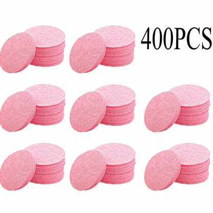 50-1000PCS Compress Face Wash Puff Natural Wood Pulp Sponge Face Wash Puff Foaming Face Puff Cosmetic Puff Face Cleansing Sponge