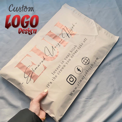 Custom Logo Biodegradable Compostable Postage Satchels Plastic Envelopes Shipping Courier Poly Mailer Mailing Bags For Clothing