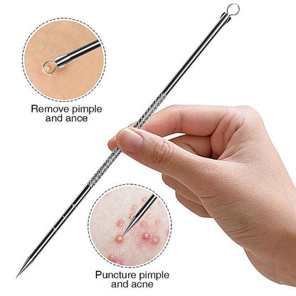 Acne Needle Remove Blackhead Blemish Pimple Comedone 4pcs/Set Double-ended Stainless Steel Facial Cleaning Skin Care