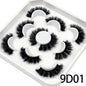 5 Pairs 25mm 3D Mink Eyelashes Bulk Russian roll Fluffy Natural False Eyelash Dramatic Mink lashes Makeup tools Wholesale lashse