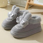 Snow Boots Winter New Women Warm Padded Cotton Shoes Indoor Thick Bottom Plush Rabbit Cotton Boots Leisure Soft Sole Ankle Boots