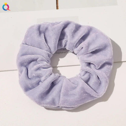 Winter Warm Soft Hair Scrunchies for Women Girls Cute Velvet Elastic Hair Band Multicolor Rubber Band Hair Loop Hair Accessories