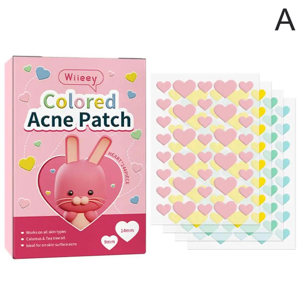 144PCS Star Pimple Patch Acne Colorful Invisible Acne Removal Skin Care Stickers Concealer Face Spot Beauty Makeup Tools