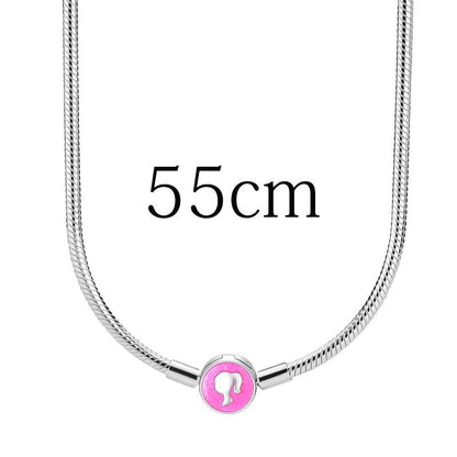 Hot sale % 100 925 sterling silver Barbie series pendant suitable for original 925 sterling silver women's bracelet DIY jewelry