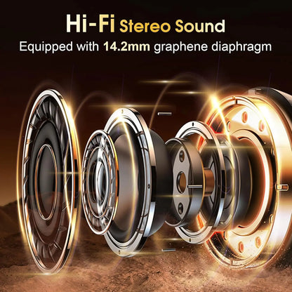 Original GDLYL HD65 TWS Bluetooth V5.4 Headphones Wireless LED Digital Display Earphones Noise Reduction Waterproof Headset New