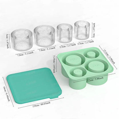 ST Accessories Summer Ice Mould Cube Trays Ice Making Beverage Cup Maker Circle Ice Shape Silicone Molds For Stanley Cup