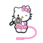 Hello Kitty Straw Cover Cap 10MM Drink Straw Plug Splash Proof Drinking Fit Cup Straw Cap Eco-friendly Charm Pendant Party Gift