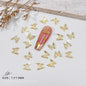 20Pcs Butterfly Nail Charms - Gold Silver Alloy Y2K 3D Hollow Butterfly Nail Rhinestones Shiny Jewelry for Nail Art Decorations