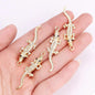 10Pcs Zircon Gold Colour Luxury Snake Necklaces for Women Vintage Punk Snake Pendant  Jewelry Making DIY Accessories Material