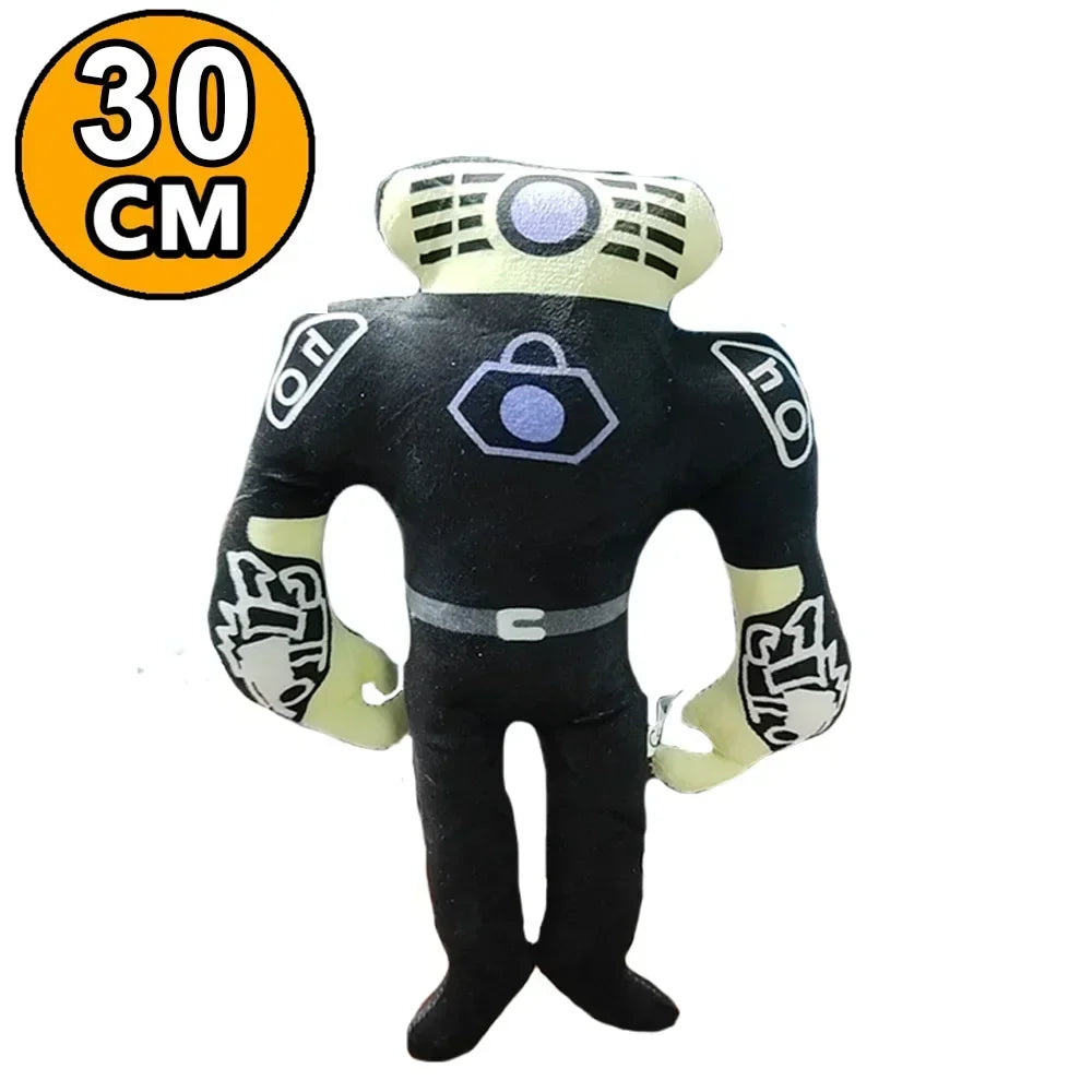 Newest Skibidi Toilet Clockman Titan TV Man Speakerman Plush Toys Horror Game Cartoon Stuffed Doll Kids Birthday Christmas Gifts