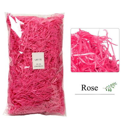 DIY Colorful Shredded Crinkle Paper Raffia Candy Boxes Wedding Marriage Home Decoration Party Gift Packaging Filling Material