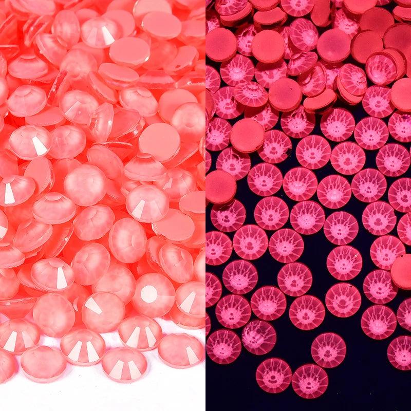 Glitter Neon Non Hotfix Rhinestones purpurina DIY Nail Art Crystals uñas Strass Gems стразы 네일파츠 for Nail Charms Dress vestidos