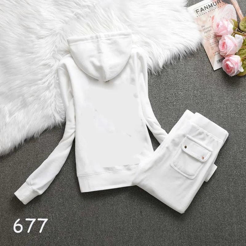 Women's Tracksuit Set 2024 Spring/Fall Women's Hooded Sweatshirt and Pants Sets Two Piece Set