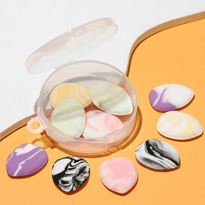 5/10Pcs Mini Finger Puff Foundation Powder Detail Makeup Sponge Puff Face Concealer Cream Blend Cosmetic Accessories Makeup Tool