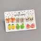 Rainbow Unicorn Butterfly Non Piercing Clip on Earring for Kids Girls Children Christmas Gift 6PRS/SET