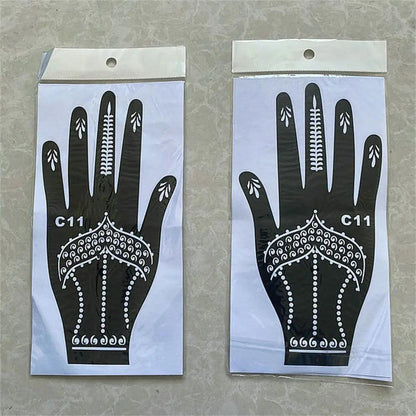 2024 New Professional Henna Stencil Temporary Hand Tattoo Body Art Sticker Template Wedding Tool Flower Tattoo Stencil