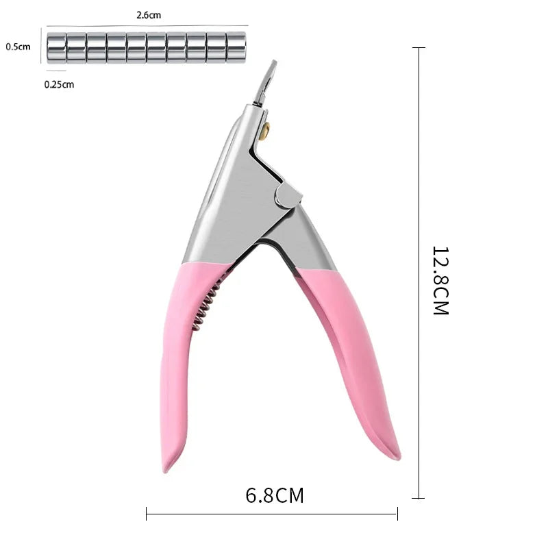 Mini Magnet for Acrylic Nails Manicure Tips False Nail Cutters Cut Same Length Nail Tool Nail Clipper Manicure Supplies