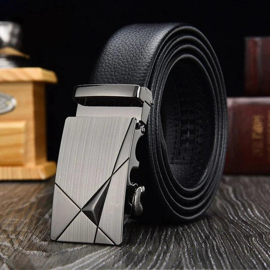 Fashion Business Men's Belt Genuine Luxury Brand Belt Metal Buckle Belt High-Quality PU Leather Soft Belt With Cargo Pants Jeans