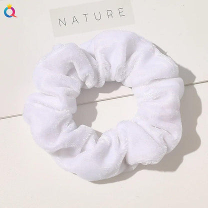 Winter Warm Soft Hair Scrunchies for Women Girls Cute Velvet Elastic Hair Band Multicolor Rubber Band Hair Loop Hair Accessories